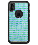 Blue and Green Watercolor Stripes - iPhone X OtterBox Case & Skin Kits
