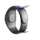 Blue and Orange Scratched Surface with Glowing Gold - Decal Skin Wrap Kit for the Disney Magic Band