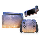 Blue and Orange Scratched Surface with Glowing Gold // Skin Decal Wrap Kit for Nintendo Switch Console & Dock, Joy-Cons, Pro Controller, Lite, 3DS XL, 2DS XL, DSi, or Wii - Vinyl Skin Wrap for Nintendo Switch 2, OLED, Lite, Pro Controller & Wii