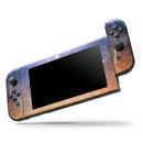 Blue and Orange Scratched Surface with Glowing Gold // Skin Decal Wrap Kit for Nintendo Switch Console & Dock, Joy-Cons, Pro Controller, Lite, 3DS XL, 2DS XL, DSi, or Wii - Vinyl Skin Wrap for Nintendo Switch 2, OLED, Lite, Pro Controller & Wii