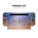 Blue and Orange Scratched Surface with Glowing Gold // Skin Decal Wrap Kit for Nintendo Switch Console & Dock, Joy-Cons, Pro Controller, Lite, 3DS XL, 2DS XL, DSi, or Wii - Vinyl Skin Wrap for Nintendo Switch 2, OLED, Lite, Pro Controller & Wii