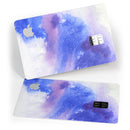 Blue and Pink Watercolor Spill - Premium Protective Decal Skin-Kit for the Apple Credit Card