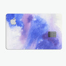 Blue and Pink Watercolor Spill - Premium Protective Decal Skin-Kit for the Apple Credit Card