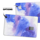 Blue and Pink Watercolor Spill - Premium Protective Decal Skin-Kit for the Apple Credit Card