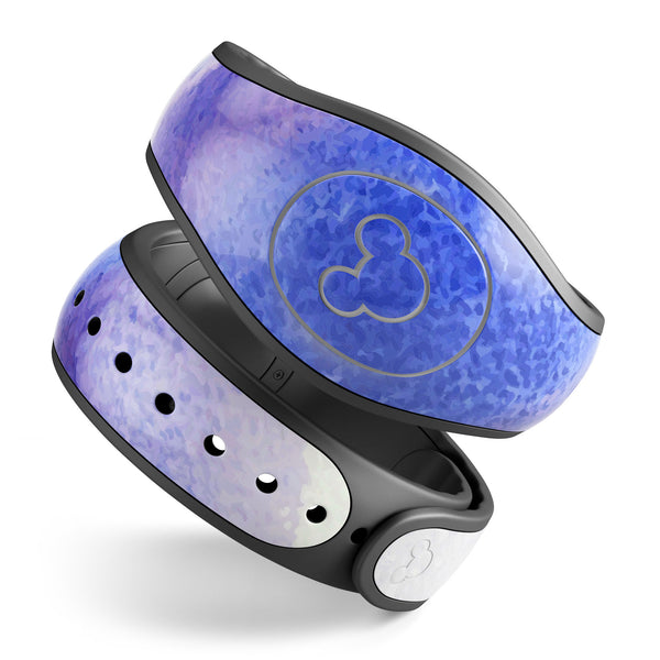 Blue and Pink Watercolor Spill - Decal Skin Wrap Kit for the Disney Magic Band
