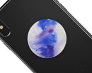 Blue and Pink Watercolor Spill - Skin Kit for PopSockets and other Smartphone Extendable Grips & Stands