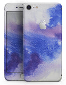Blue and Pink Watercolor Spill - Skin-kit for the iPhone 8 or 8 Plus