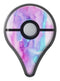 Blue and Pinkish Absorbed Watercolor Texture Pokémon GO Plus Vinyl Protective Decal Skin Kit