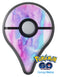 Blue and Pinkish Absorbed Watercolor Texture Pokémon GO Plus Vinyl Protective Decal Skin Kit