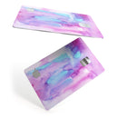 Blue and Pinkish Absorbed Watercolor Texture - Premium Protective Decal Skin-Kit for the Apple Credit Card