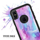 Blue and Pinkish Absorbed Watercolor Texture - Skin Kit for the iPhone OtterBox Cases