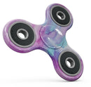 Blue and Pinkish Absorbed Watercolor Texture Full-Body Fidget Spinner Skin-Kit