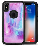 Blue and Pinkish Absorbed Watercolor Texture - iPhone X OtterBox Case & Skin Kits