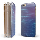 Blue and Purple Scaratched Streaks iPhone 6/6s or 6/6s Plus 2-Piece Hybrid INK-Fuzed Case