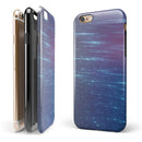 Blue and Purple Scaratched Streaks iPhone 6/6s or 6/6s Plus 2-Piece Hybrid INK-Fuzed Case