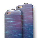 Blue and Purple Scaratched Streaks iPhone 6/6s or 6/6s Plus 2-Piece Hybrid INK-Fuzed Case