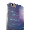 Blue and Purple Scaratched Streaks iPhone 6/6s or 6/6s Plus 2-Piece Hybrid INK-Fuzed Case