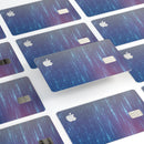 Blue and Purple Scaratched Streaks  - Premium Protective Decal Skin-Kit for the Apple Credit Card