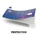 Blue and Purple Scaratched Streaks  - Premium Protective Decal Skin-Kit for the Apple Credit Card