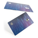 Blue and Purple Scaratched Streaks  - Premium Protective Decal Skin-Kit for the Apple Credit Card