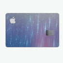 Blue and Purple Scaratched Streaks  - Premium Protective Decal Skin-Kit for the Apple Credit Card