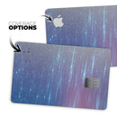 Blue and Purple Scaratched Streaks  - Premium Protective Decal Skin-Kit for the Apple Credit Card