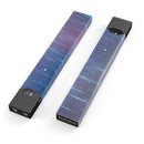 Blue and Purple Scaratched Streaks  - Premium Decal Protective Skin-Wrap Sticker compatible with the Juul Labs vaping device