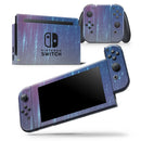 Blue and Purple Scaratched Streaks  - Skin Wrap Decal for Nintendo Switch Lite Console & Dock - 3DS XL - 2DS - Pro - DSi - Wii - Joy-Con Gaming Controller