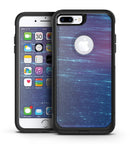 Blue and Green Watercolor Stripes - iPhone 7 or 7 Plus Commuter Case Skin Kit