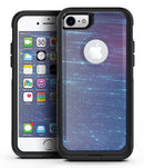 Blue and Green Watercolor Stripes - iPhone 7 or 7 Plus Commuter Case Skin Kit