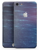 Blue and Purple Scaratched Streaks  - Skin-kit for the iPhone 8 or 8 Plus