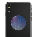 Blue and Purple Scratched Streaks - Skin Kit for PopSockets and other Smartphone Extendable Grips & Stands