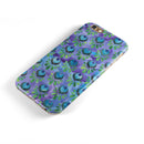 Blue and Purple Watercolor Peacock Feathers iPhone 6/6s or 6/6s Plus 2-Piece Hybrid INK-Fuzed Case