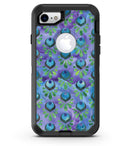Blue and Purple Watercolor Peacock Feathers - iPhone 7 or 8 OtterBox Case & Skin Kits
