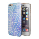 Blue and Purple Watercolor Waves iPhone 6/6s or 6/6s Plus 2-Piece Hybrid INK-Fuzed Case