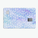Blue and Purple Watercolor Waves - Premium Protective Decal Skin-Kit for the Apple Credit Card