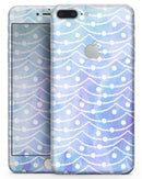 Blue and Purple Watercolor Waves - Skin-kit for the iPhone 8 or 8 Plus