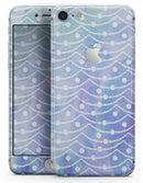 Blue and Purple Watercolor Waves - Skin-kit for the iPhone 8 or 8 Plus