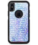 Blue and Purple Watercolor Waves - iPhone X OtterBox Case & Skin Kits