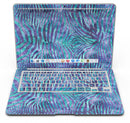 Blue and Purple Watercolor Zebra Pattern - MacBook Air Skin Kit
