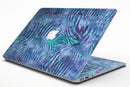 Blue and Purple Watercolor Zebra Pattern - MacBook Air Skin Kit