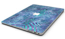 Blue and Purple Watercolor Zebra Pattern - MacBook Air Skin Kit