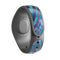 Blue and Purple Watercolor Zebra Pattern - Decal Skin Wrap Kit for the Disney Magic Band