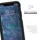 Blue and Purple Watercolor Zebra Pattern - Skin Kit for the iPhone OtterBox Cases