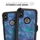 Blue and Purple Watercolor Zebra Pattern - Skin Kit for the iPhone OtterBox Cases