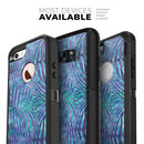 Blue and Purple Watercolor Zebra Pattern - Skin Kit for the iPhone OtterBox Cases