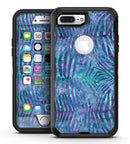 Blue and Purple Watercolor Zebra Pattern - iPhone 7 Plus/8 Plus OtterBox Case & Skin Kits