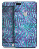 Blue and Purple Watercolor Zebra Pattern - Skin-kit for the iPhone 8 or 8 Plus