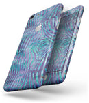 Blue and Purple Watercolor Zebra Pattern - Skin-kit for the iPhone 8 or 8 Plus