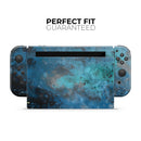 Blue and Teal Painted Universe // Skin Decal Wrap Kit for Nintendo Switch Console & Dock, Joy-Cons, Pro Controller, Lite, 3DS XL, 2DS XL, DSi, or Wii - Vinyl Skin Wrap for Nintendo Switch 2, OLED, Lite, Pro Controller, Wii & Classic Handhelds
